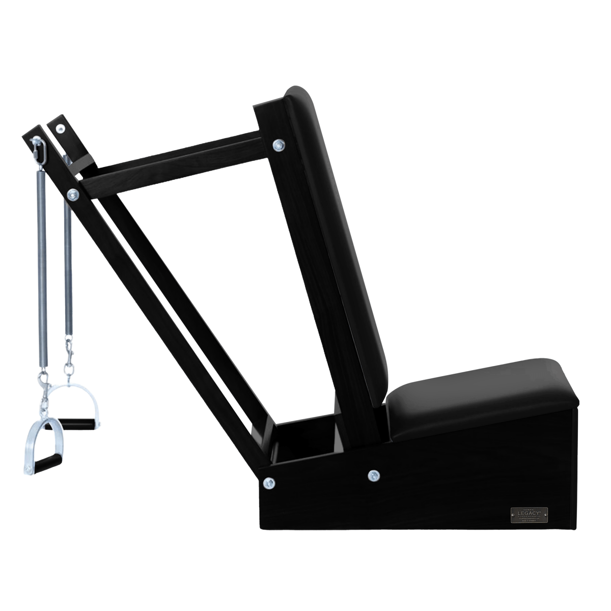 Black Pilates Arm Chair / AKA Baby Chair - Legacy Pilates Apparatus®